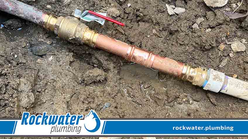 Leaking Copper Water Pipe